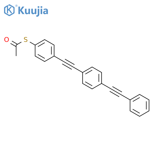 S-[4-[2-[4-(2-phenylethynyl)phenyl]ethynyl]phenyl] Ethanethioate structure