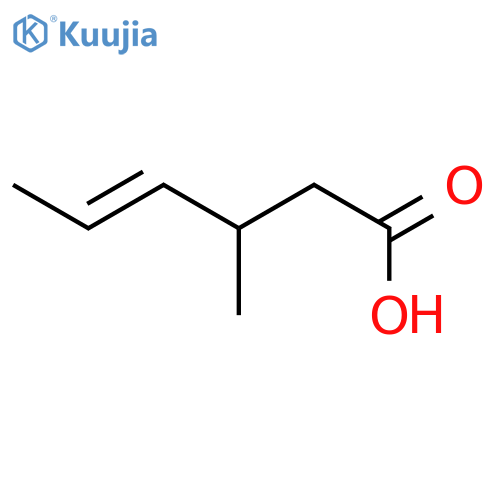 4-Hexenoic acid, 3-methyl-, (E)- structure