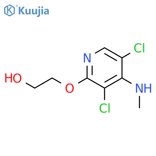 Ethanol, 2-[[3,5-dichloro-4-(methylamino)-2-pyridinyl]oxy]- structure