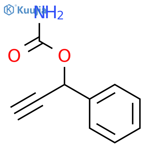 1-phenylprop-2-yn-1-yl carbamate structure