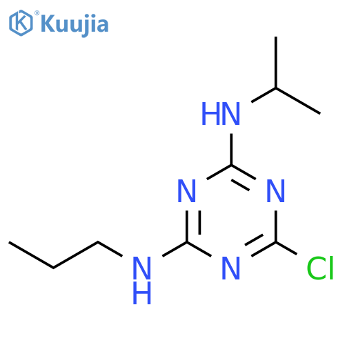 1,3,5-Triazine-2,4-diamine, 6-chloro-N-(1-methylethyl)-N'-propyl- structure