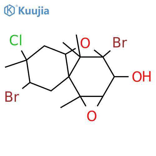 6H-3,8a-Methanooxireno[d][1]benzoxepin-2-ol,3,7-dibromo-6-chlorooctahydro-6,8b,9,9-tetramethyl-,(1aR,2R,3S,4aS,6S,7S,8aR,8bS)- structure