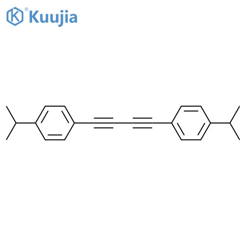 Benzene, 1,1'-(1,3-butadiyne-1,4-diyl)bis[4-(1-methylethyl)- structure