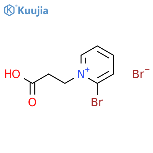 Pyridinium, 2-bromo-1-(2-carboxyethyl)-, bromide structure