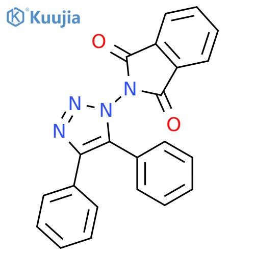 1H-Isoindole-1,3(2H)-dione, 2-(4,5-diphenyl-1H-1,2,3-triazol-1-yl)- structure