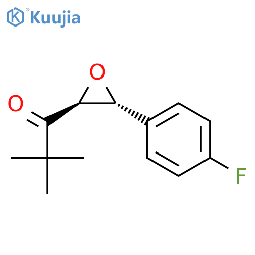 1-Propanone, 1-[(2S,3R)-3-(4-fluorophenyl)oxiranyl]-2,2-dimethyl- structure