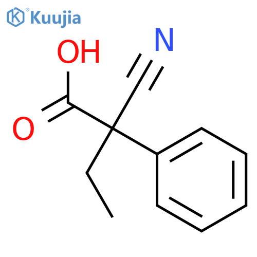 2-cyano-2-phenylbutanoic Acid structure