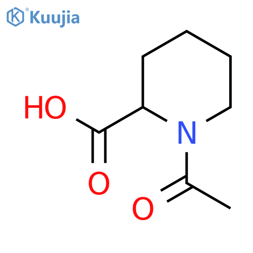 1-Acetyl-2-piperidinecarboxylic acid structure