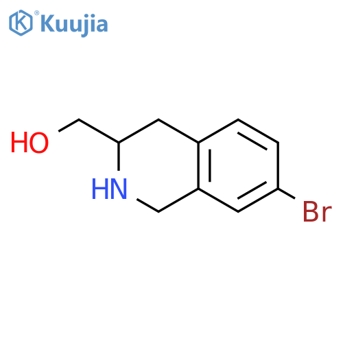 (7-Bromo-1,2,3,4-tetrahydroisoquinolin-3-yl)methanol structure