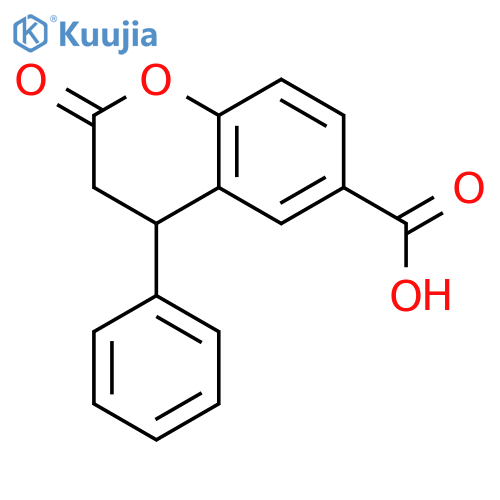 6-CARBOXYL-4-PHENYL-3,4-DIHYDROCOUMARIN structure