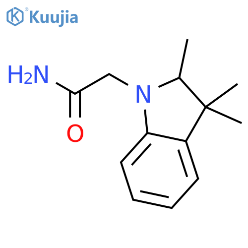 1H-Indole-1-acetamide, 2,3-dihydro-2,3,3-trimethyl- structure