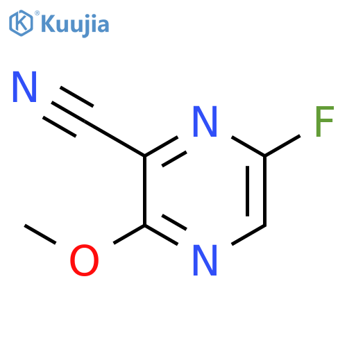 2-Pyrazinecarbonitrile,6-fluoro-3-methoxy- structure