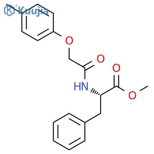 L-Phenylalanine, N-[(4-methylphenoxy)acetyl]-, methyl ester structure