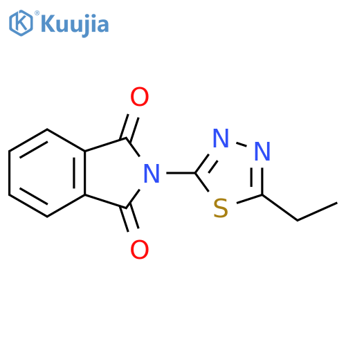 2-(5-Ethyl-1,3,4-thiadiazol-2-yl)isoindoline-1,3-dione structure