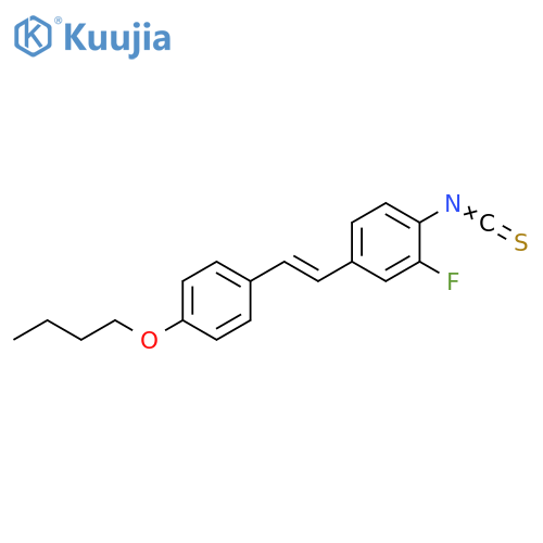Benzene, 4-[(1E)-2-(4-butoxyphenyl)ethenyl]-2-fluoro-1-isothiocyanato- structure