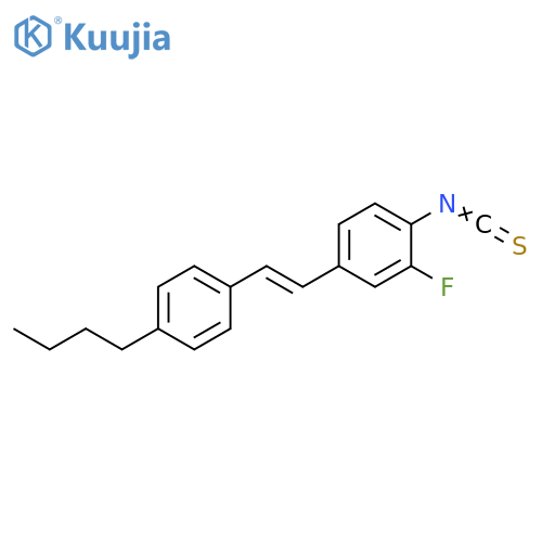 Benzene, 4-[(1E)-2-(4-butylphenyl)ethenyl]-2-fluoro-1-isothiocyanato- structure