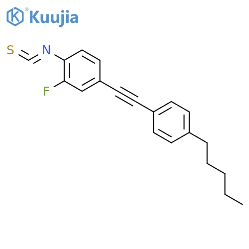 Benzene, 2-fluoro-1-isothiocyanato-4-[(4-pentylphenyl)ethynyl]- structure