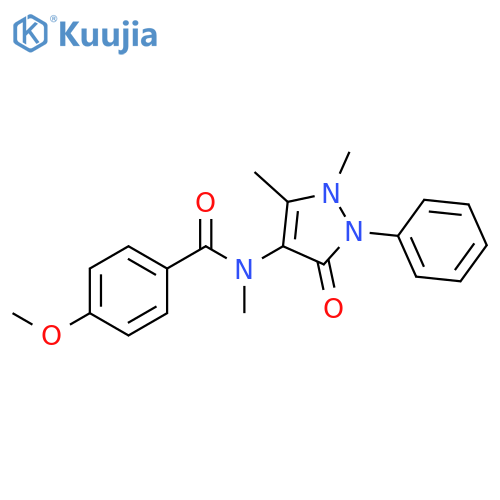 Benzamide,N-(2,3-dihydro-1,5-dimethyl-3-oxo-2-phenyl-1H-pyrazol-4-yl)-4-methoxy-N-methyl- structure