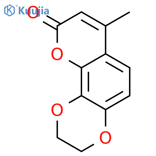9H-Pyrano[2,3-f]-1,4-benzodioxin-9-one, 2,3-dihydro-7-methyl- structure