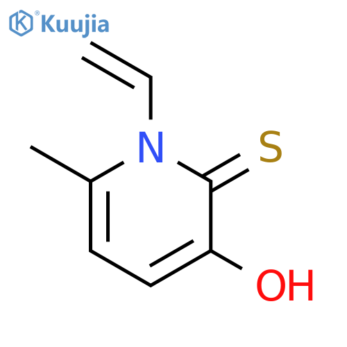 2(1h)-pyridinethione,1-ethenyl-3-hydroxy-6-methyl- structure