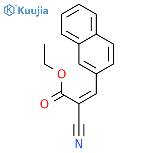 2-Cyano-3-naphthalen-2-yl-acrylic acid ethyl ester structure