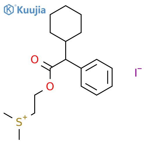 Sulfonium,[2-[(2-cyclohexyl-2-phenylacetyl)oxy]ethyl]dimethyl-, iodide (1:1) structure