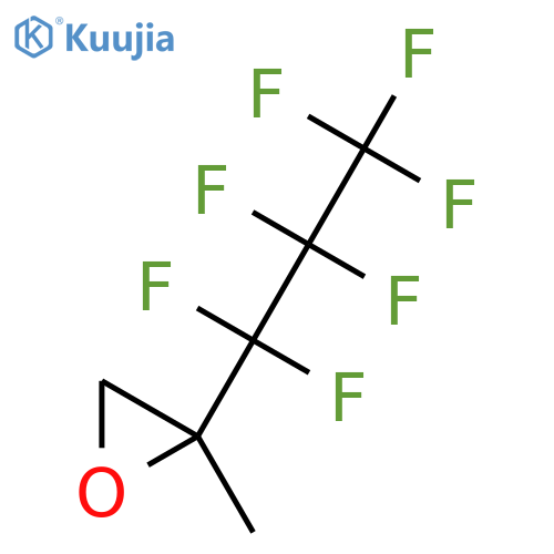 2-(heptafluoropropyl)-2-methyloxirane structure