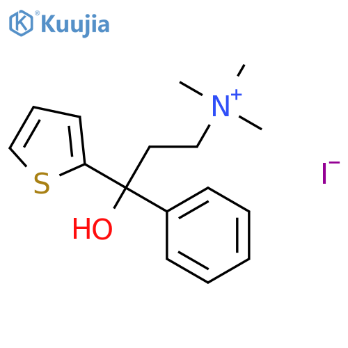 3-hydroxy-N,N,N-trimethyl-3-phenyl-3-(thiophen-2-yl)propan-1-aminium iodide structure