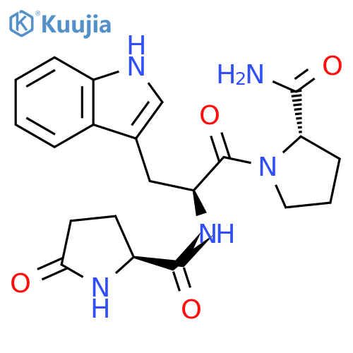 L-Prolinamide, 5-oxo-L-prolyl-L-tryptophyl- structure