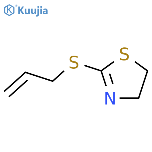 Thiazole,4,5-dihydro-2-(2-propen-1-ylthio)- structure