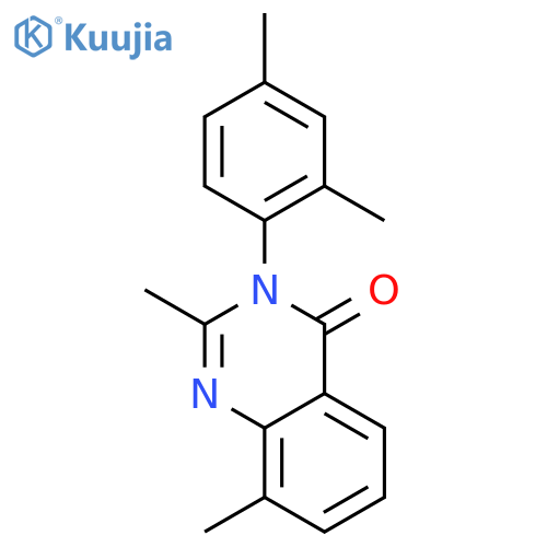 3-(2,4-dimethylphenyl)-2,8-dimethylquinazolin-4(3H)-one structure