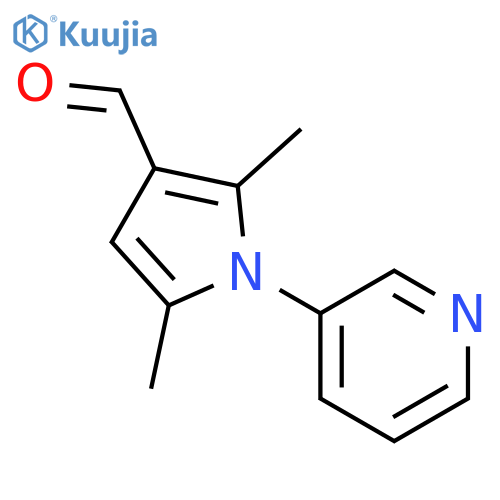 2,5-Dimethyl-1-(pyridin-3-yl)-1H-pyrrole-3-carbaldehyde structure