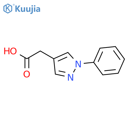 2-(1-phenyl-1H-pyrazol-4-yl)acetic Acid structure