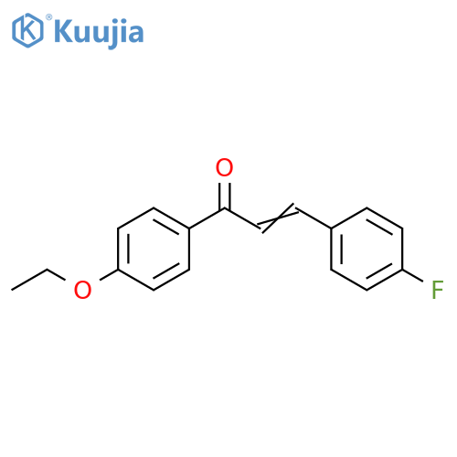 2-Propen-1-one, 1-(4-ethoxyphenyl)-3-(4-fluorophenyl)- structure