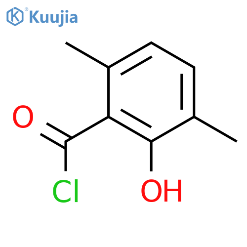 Benzoyl chloride,2-hydroxy-3,6-dimethyl- structure