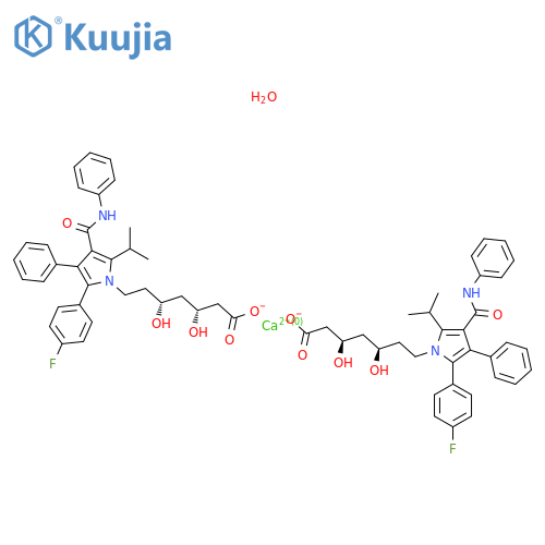Atorvastatin (calcium salt hydrate) structure