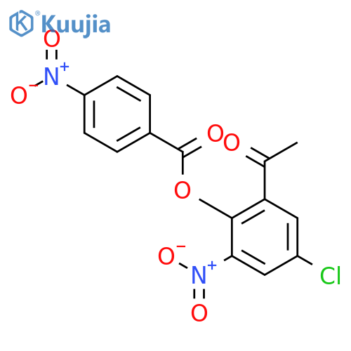 Ethanone, 1-[5-chloro-3-nitro-2-[(4-nitrobenzoyl)oxy]phenyl]- structure