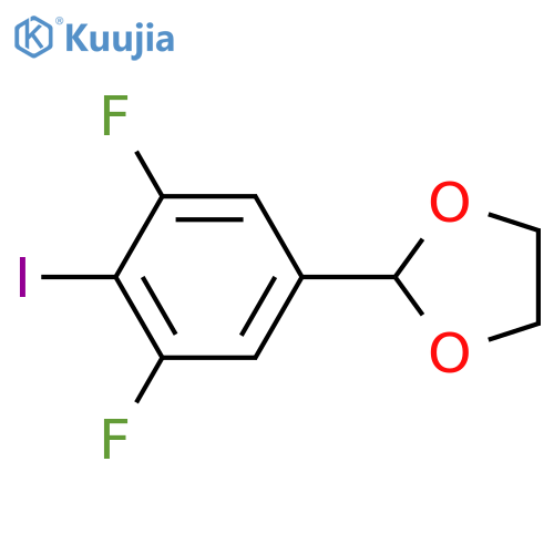 2-(3,5-Difluoro-4-iodophenyl)-1,3-dioxolane structure