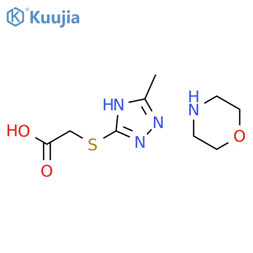 (5-Methyl-1H-1,2,4-triazol-3-yl)thioacetate Morpholine structure