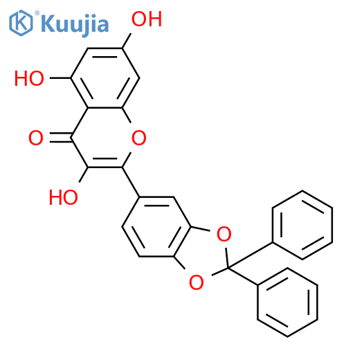 2-(2,2-Diphenyl-1,3-benzodioxol-5-yl)-3,5,7-trihydroxy-4H-1-benzopyran-4-one structure
