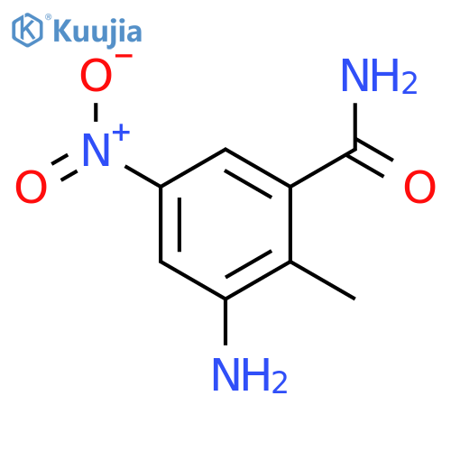 3-Amino-5-nitro-o-toluamide structure