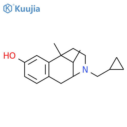 2,6-Methano-3-benzazocin-8-ol,3-(cyclopropylmethyl)-1,2,3,4,5,6-hexahydro-6,11-dimethyl- structure