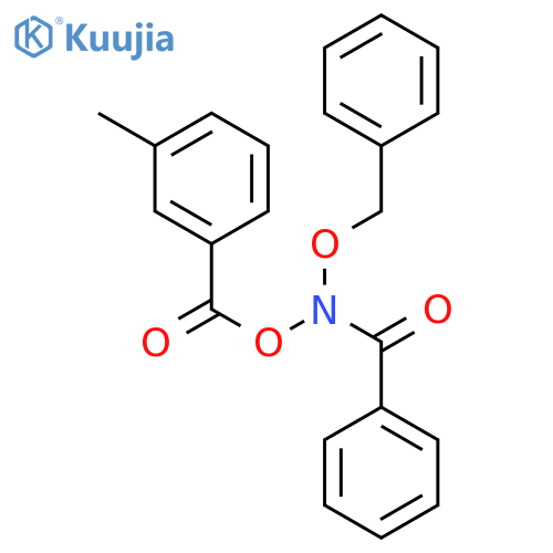 N-(benzyloxy)-N-{[(3-methylphenyl)carbonyl]oxy}benzamide structure
