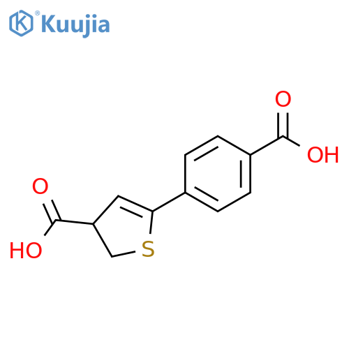 3-Thiophenecarboxylic acid, 5-(4-carboxyphenyl)-2,3-dihydro- structure
