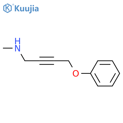 2-Butyn-1-amine,N-methyl-4-phenoxy- structure