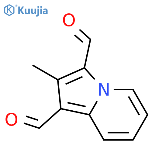 2-methylindolizine-1,3-dicarbaldehyde structure