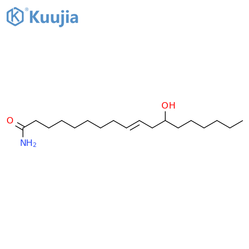 9-Octadecenamide,12-hydroxy-, (9Z,12R)- structure