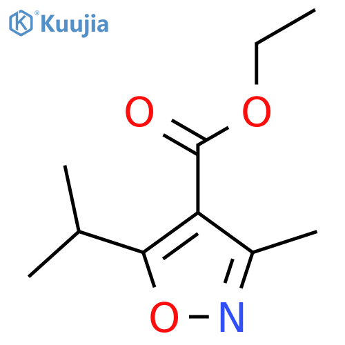 Ethyl 5-isopropyl-3-methylisoxazole-4-carboxylate structure