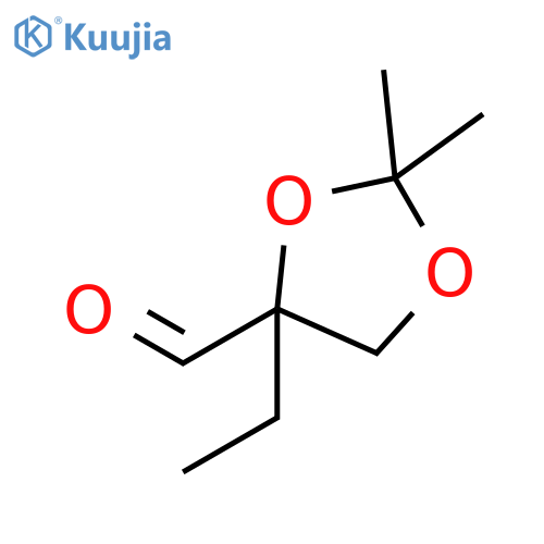 1,3-Dioxolane-4-carboxaldehyde, 4-ethyl-2,2-dimethyl- (9CI) structure
