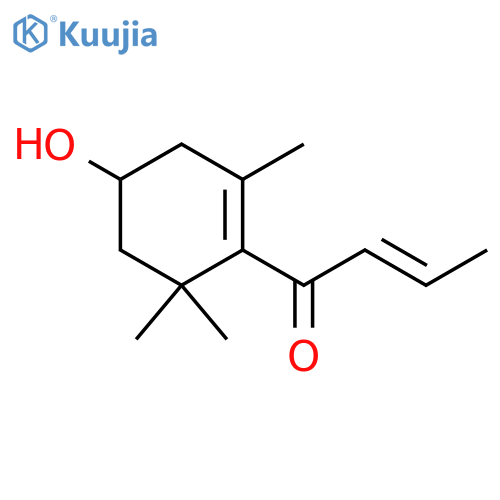 2-Buten-1-one, 1-(4-hydroxy-2,6,6-trimethyl-1-cyclohexen-1-yl)-, (2E)- structure